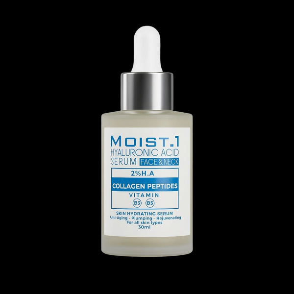 مويست وان سيروم للبشرة بحمض الهيالورونيك اسيد 30 لترطيب عميق و لتقليل الخطوط الرفيعة حول العين والفم والجبهة مل - Moist 1